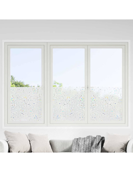 Film per Finestra Statico Motivo Fiori 60 x 500 cm PVC