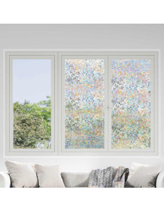 Film per Finestra Statico Trasparente 60 x 1000 cm PVC