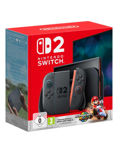 Nintendo Switch 2 + Mario Kart World console da gioco portatile 20,1 cm (7.9") 256 GB Touch screen Wi-Fi Nero