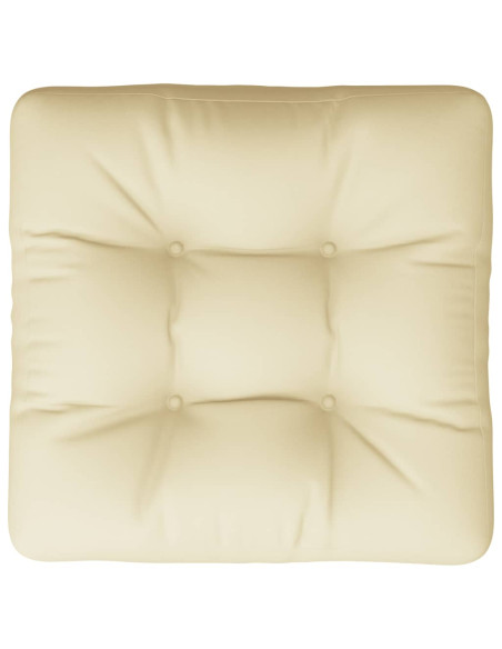 Cuscino per Divano Pallet Crema 60x60x12 cm