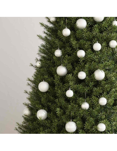 Set Palline di Natale 100 pz Bianco