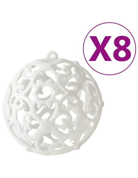 Set Palline di Natale 100 pz Bianco