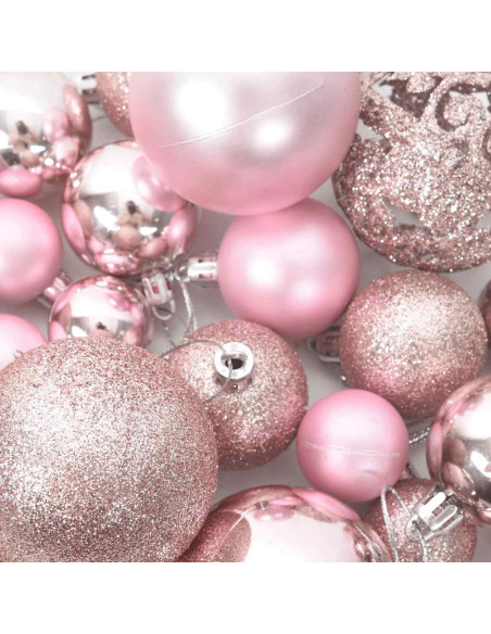 Set Palline di Natale 100 pz Rosa