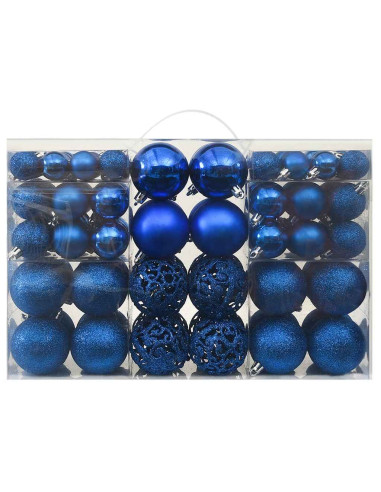 Set Palline di Natale 100 pz Blu