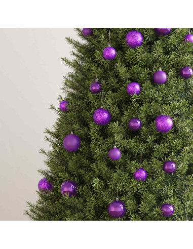 Set Palline di Natale 100 pz Viola