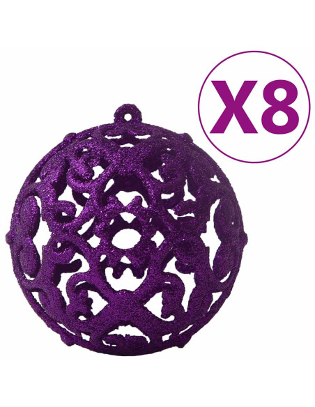 Set Palline di Natale 100 pz Viola