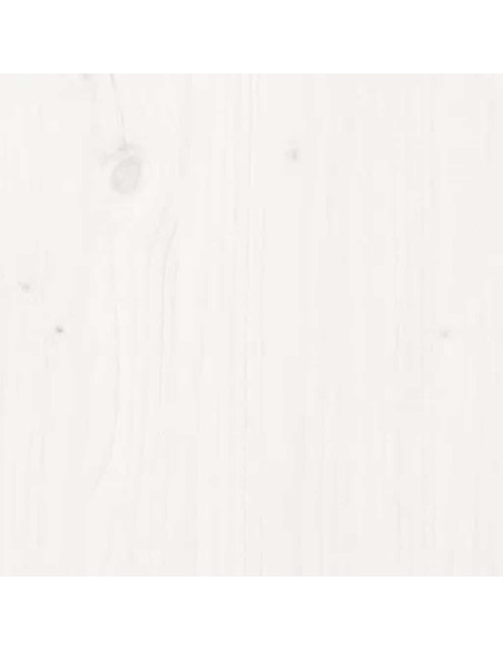 Cuccia per Cani Bianca 55,5x45,5x28cm in Legno Massello di Pino