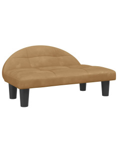 Lettino per Cani Marrone 70x52x30 cm in Velluto