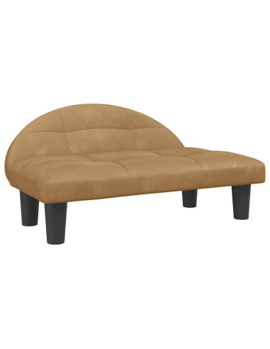 Lettino per Cani Marrone 70x52x30 cm in Velluto