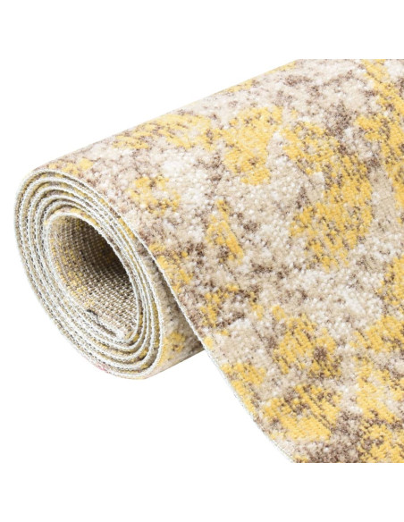 Tappeto da Esterni a Tessitura Piatta 100x200 cm Giallo