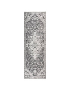 Tappeto da Esterni a Tessitura Piatta 80x250 cm Grigio Chiaro