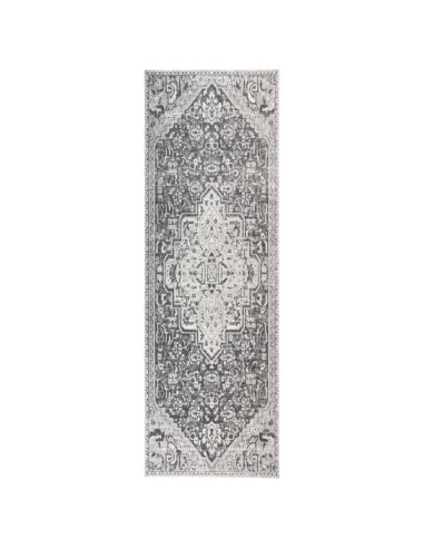 Tappeto da Esterni a Tessitura Piatta 80x250 cm Grigio Chiaro