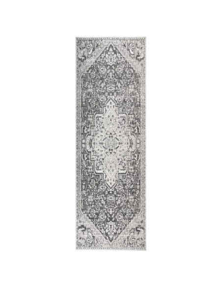 Tappeto da Esterni a Tessitura Piatta 80x250 cm Grigio Chiaro