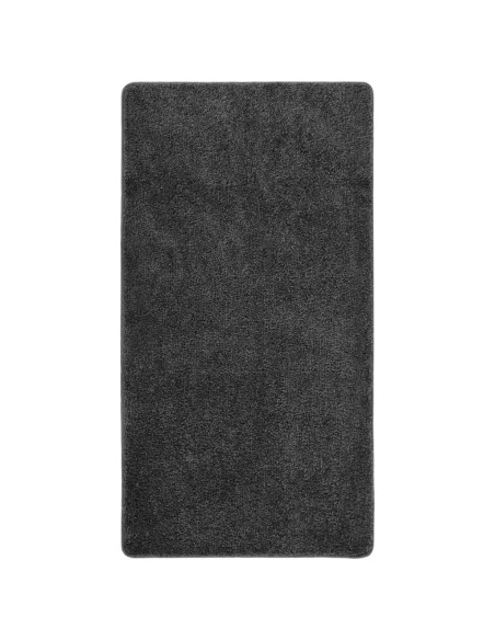 Tappeto Shaggy Grigio Scuro 80x150 cm Antiscivolo