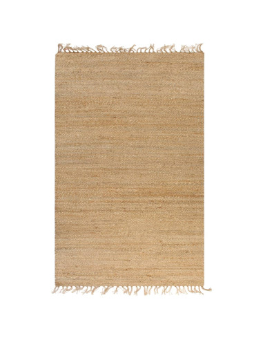 Tappeto in Iuta Intrecciato a Mano 120x180 cm Naturale