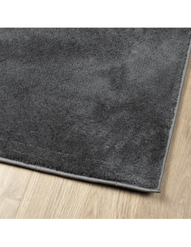 Tappeto OVIEDO a Pelo Corto Antracite 240x240 cm