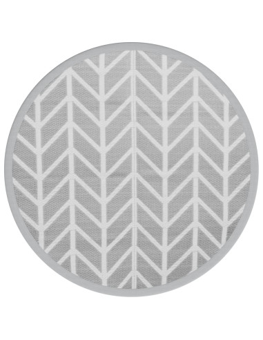 Tappeto da Esterno ARAKIL Grigio Ø200 cm in PP