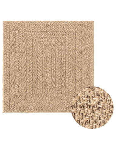 Tappeto ZIZUR Beige 240x340 cm Aspetto Iuta Interni ed Esterni