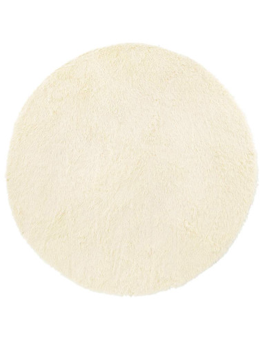 Tappeto Shaggy a Pelo Lungo NAVARRA Crema 200x200 cm poliestere