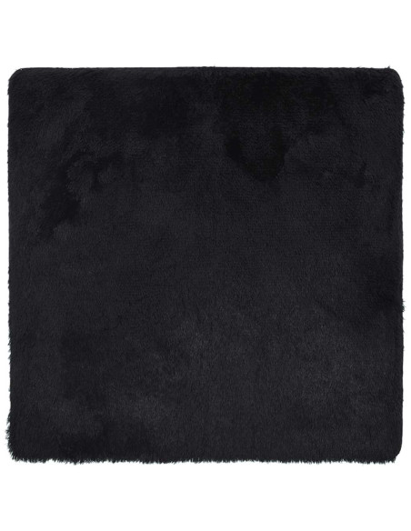 Tappeto Shaggy a Pelo Lungo NAVARRA Nero 200x200 cm poliestere