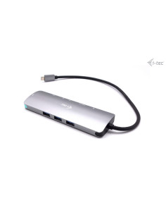 i-tec USB-C Metal Nano Docking Station 4K HDMI LAN with Power Delivery 100W + Universal Charger 100W 2