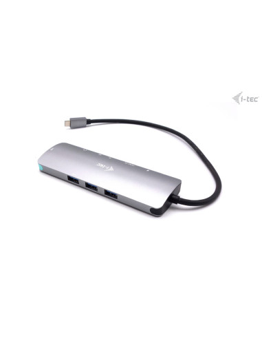 i-tec USB-C Metal Nano Docking Station 4K HDMI LAN with Power Delivery 100W + Universal Charger 100W