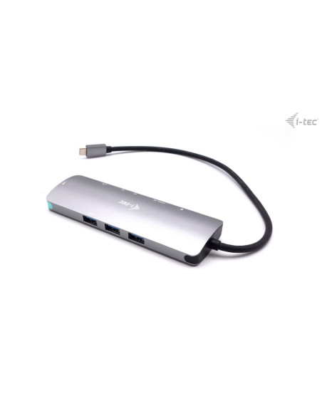 i-tec USB-C Metal Nano Docking Station 4K HDMI LAN with Power Delivery 100W + Universal Charger 100W