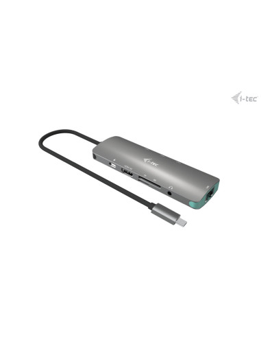 i-tec USB-C Metal Nano Docking Station 4K HDMI LAN with Power Delivery 100W + Universal Charger 100W