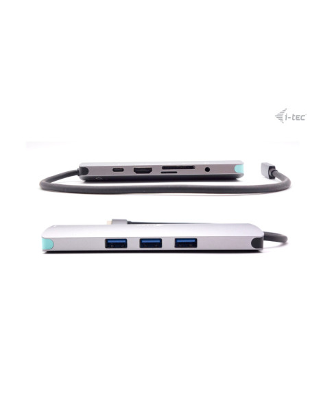 i-tec USB-C Metal Nano Docking Station 4K HDMI LAN with Power Delivery 100W + Universal Charger 100W