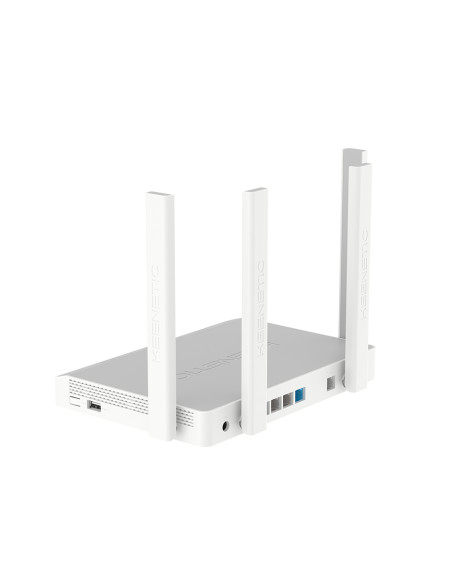 Keenetic Skipper DSL (KN-2112) router wireless Gigabit Ethernet Dual-band (2.4 GHz/5 GHz) Grigio, Bianco