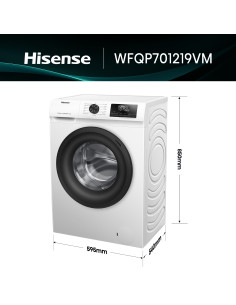 Hisense lavatrice WFQP701219VM 7 Kg Classe A Vapore Quick Wash Inverter 2