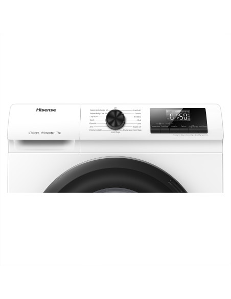 Hisense lavatrice WFQP701219VM 7 Kg Classe A Vapore Quick Wash Inverter