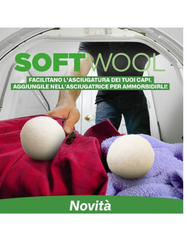 PALLINE DI LANA SOFT WOOL 3X
