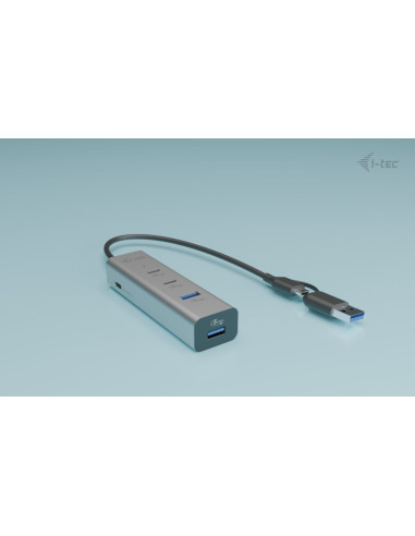 i-tec Metal Universal Charging HUB 2xUSB-C + 2x USB-A Port + Power Delivery 85W