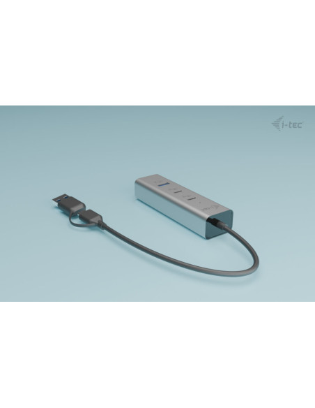 i-tec Metal Universal Charging HUB 2xUSB-C + 2x USB-A Port + Power Delivery 85W