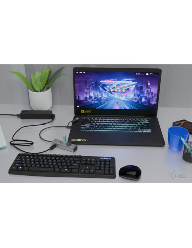 i-tec Metal Universal Charging HUB 2xUSB-C + 2x USB-A Port + Power Delivery 85W