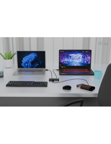 i-tec Universal KVM HUB 2x USB-C + 2x USB-A 3.0