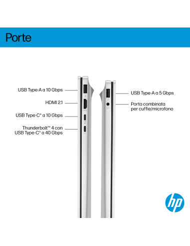HP OmniBook 7 16-az0001nl Intel Core 7 240H Computer portatile 40,6 cm (16") 2K 16 GB DDR5-SDRAM 1 TB SSD Wi-Fi 6E (802.11ax) Wi