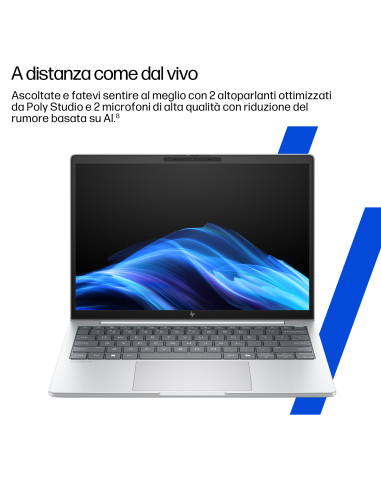 HP EliteBook 8 G1i Intel Core Ultra 7 255U Computer portatile 35,6 cm (14") WUXGA 16 GB DDR5-SDRAM 512 GB SSD Wi-Fi 6E (802.11ax