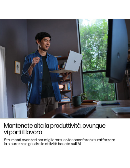 HP EliteBook 8 G1i 16 inch Notebook AI PC Wolf Pro Security Edition Intel Core Ultra 7 255U Computer portatile 40,6 cm (16") WUX