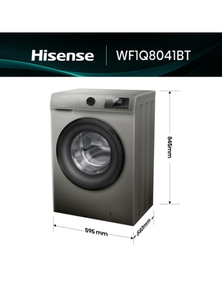 Hisense lavatrice WF1Q8041BT 8 Kg Classe A Quick Wash Partenza Ritardata Inverter