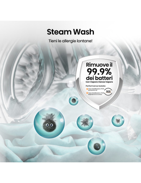 Hisense lavatrice WF1Q8041BT 8 Kg Classe A Quick Wash Partenza Ritardata Inverter