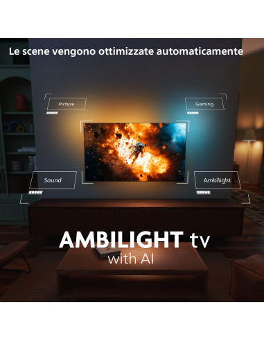 Philips Ambilight TV 48OLED770 4K UHD OLED 121cm 48" Smart TV Dolby Vision and Dolby Atmos Titan OS