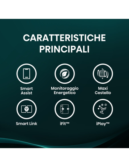 Hisense WF5I8043BWF lavatrice Caricamento frontale 8 kg 1400 Giri/min Bianco