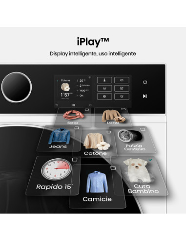 Hisense WF5I8043BWF lavatrice Caricamento frontale 8 kg 1400 Giri/min Bianco