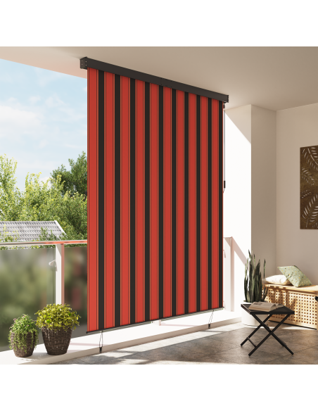 Tenda a rullo con tende Rigato Arancione e Marrone 200 x 250 cm