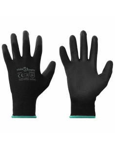 Guanti da Lavoro 12 pcs Nero 11 / XXL Poliestere