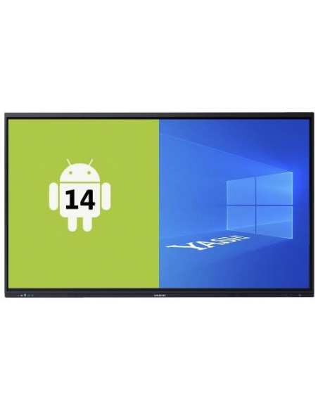 MONITOR SUPERTOUCH AI TOUCH YASHI 65" LY6522 LCD 4K TYPE-C 8GB RAM 128GB STORAGE ANDROID 14 EDLA, staffa a muro inclusa