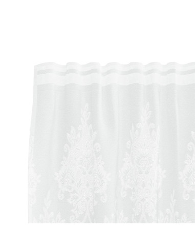 Tenda in Pizzo con tende Bianco 280 x 400 cm Poliestere