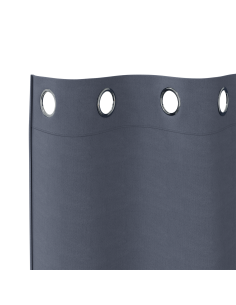 Tende Blackout con Anelli 2 pcs Antracite 140 x 140 cm